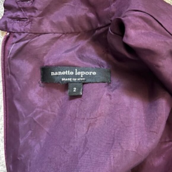 Nanette Lepore Boho Geometric Sleeveless Silk Dress Women's 2 - Picture 8 of 9